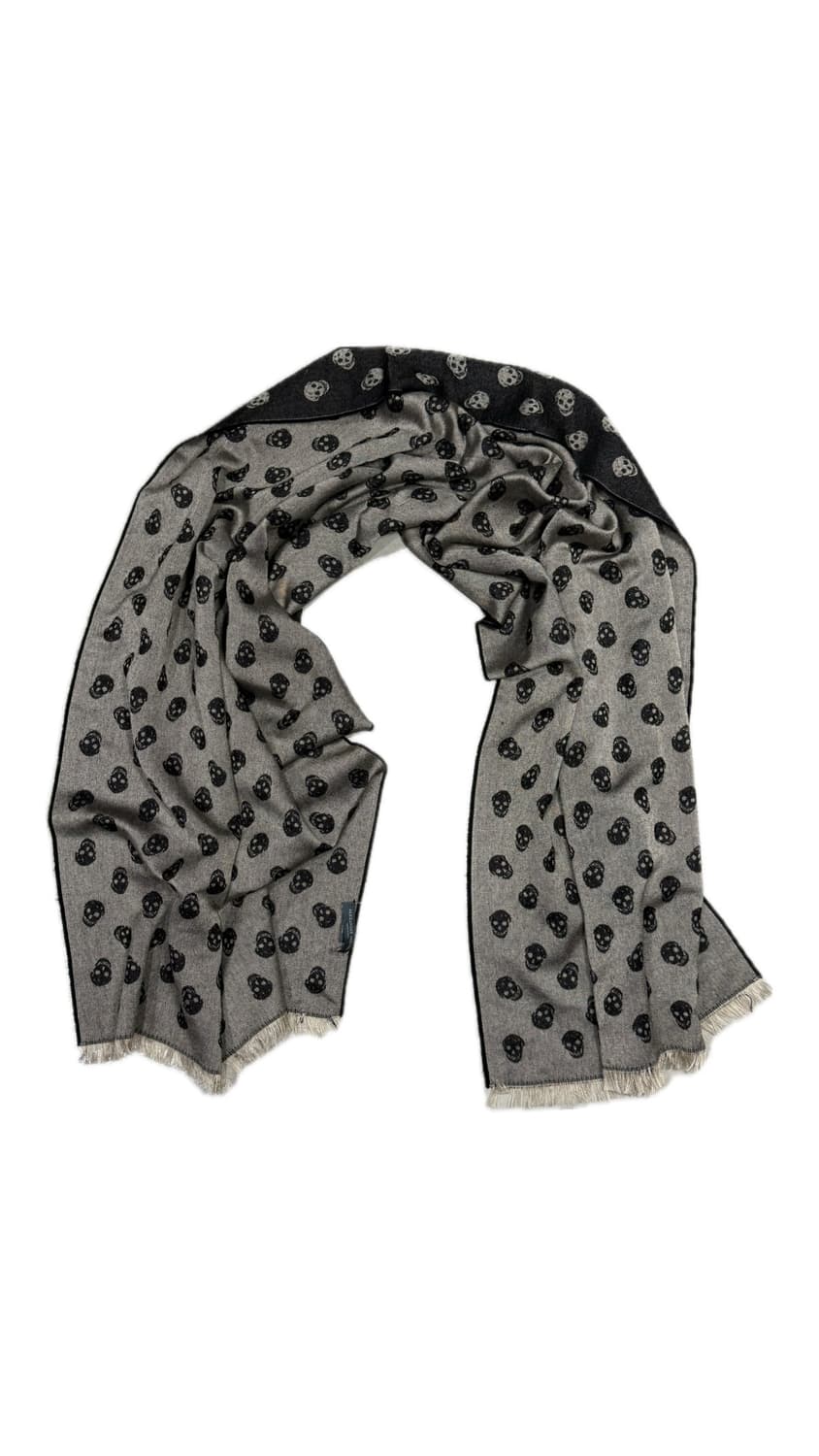 알렉산더 맥퀸 해골 대형 울 실크 머플러  상품이미지2