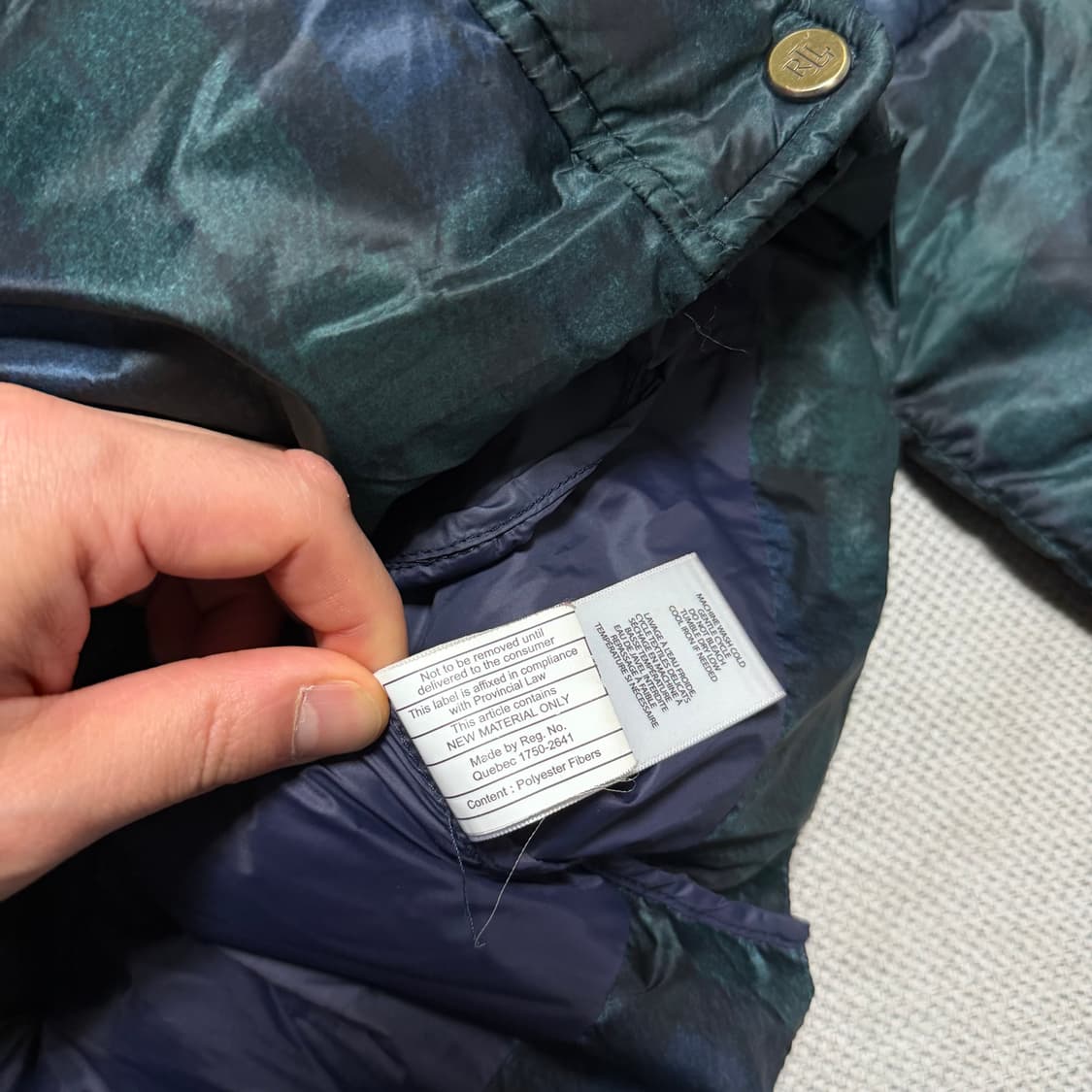 로렌 랄프로렌 타탄체크 패딩 점퍼 상품이미지6