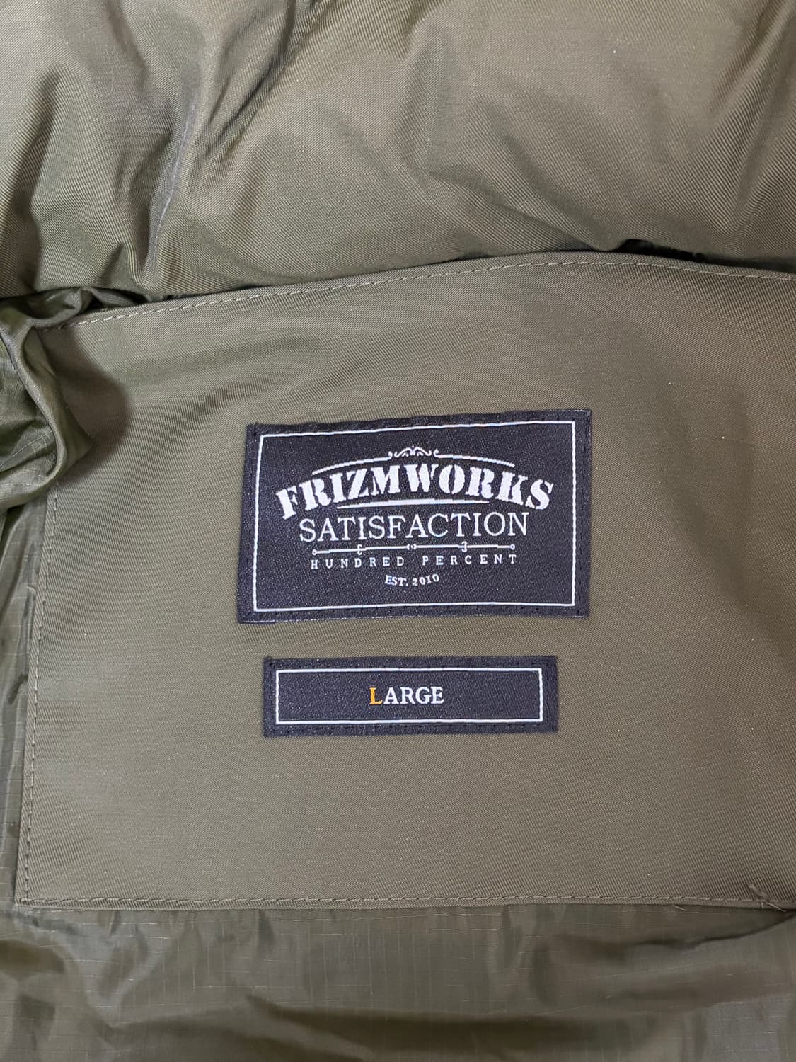 프리즘웍스 카라코람 덕다운 패딩 올리브 L 상품이미지4