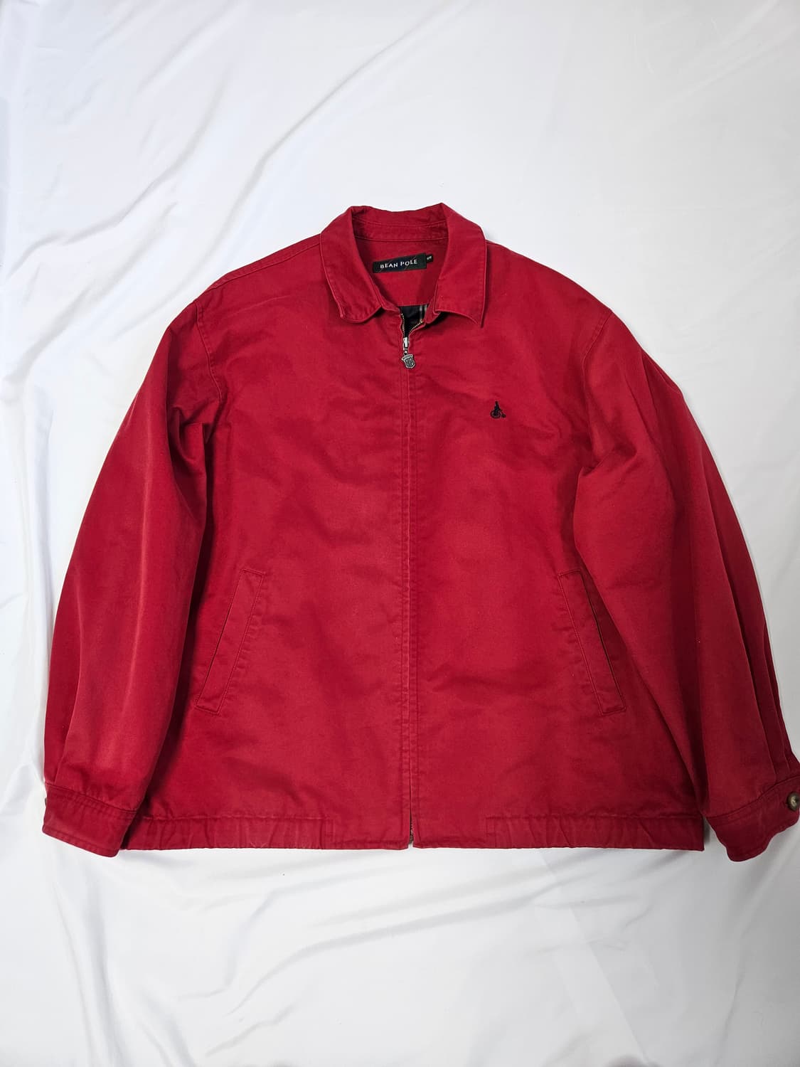 빈폴 바라쿠다 코튼 워크자켓 덱 캔버스 블루종 레드 빈티지 105 상품이미지1