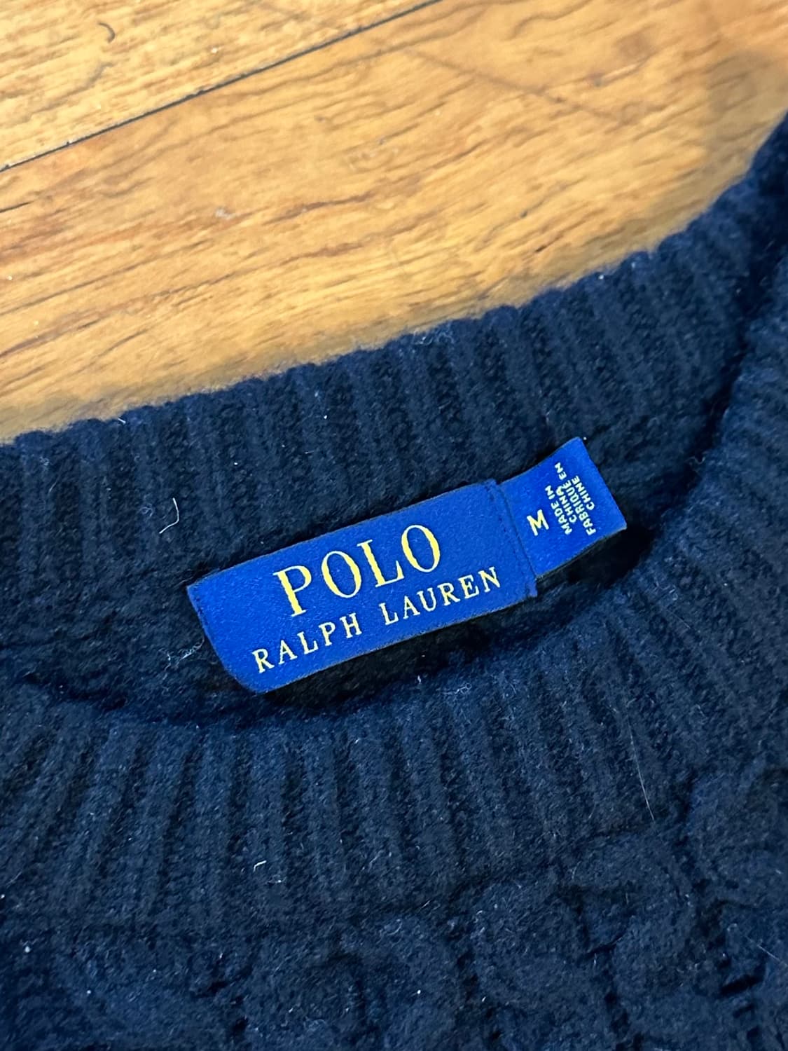 폴로 랄프로렌 케이블 니트 블랙 S사이즈 상품이미지2