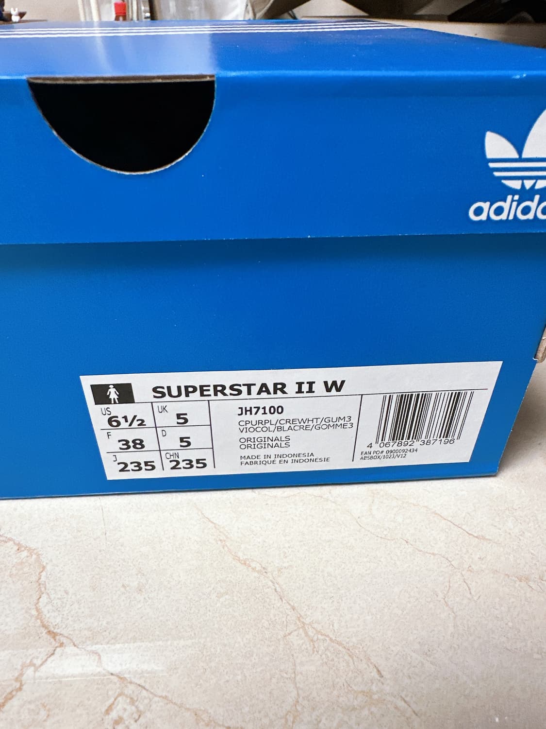 아디다스 슈퍼스타 퍼플 235 (새상품)   상품이미지9