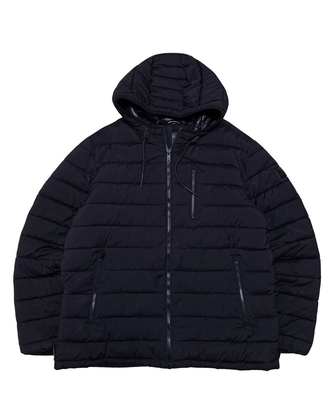 무스너클 로고 블랙 경량패딩 상품이미지1