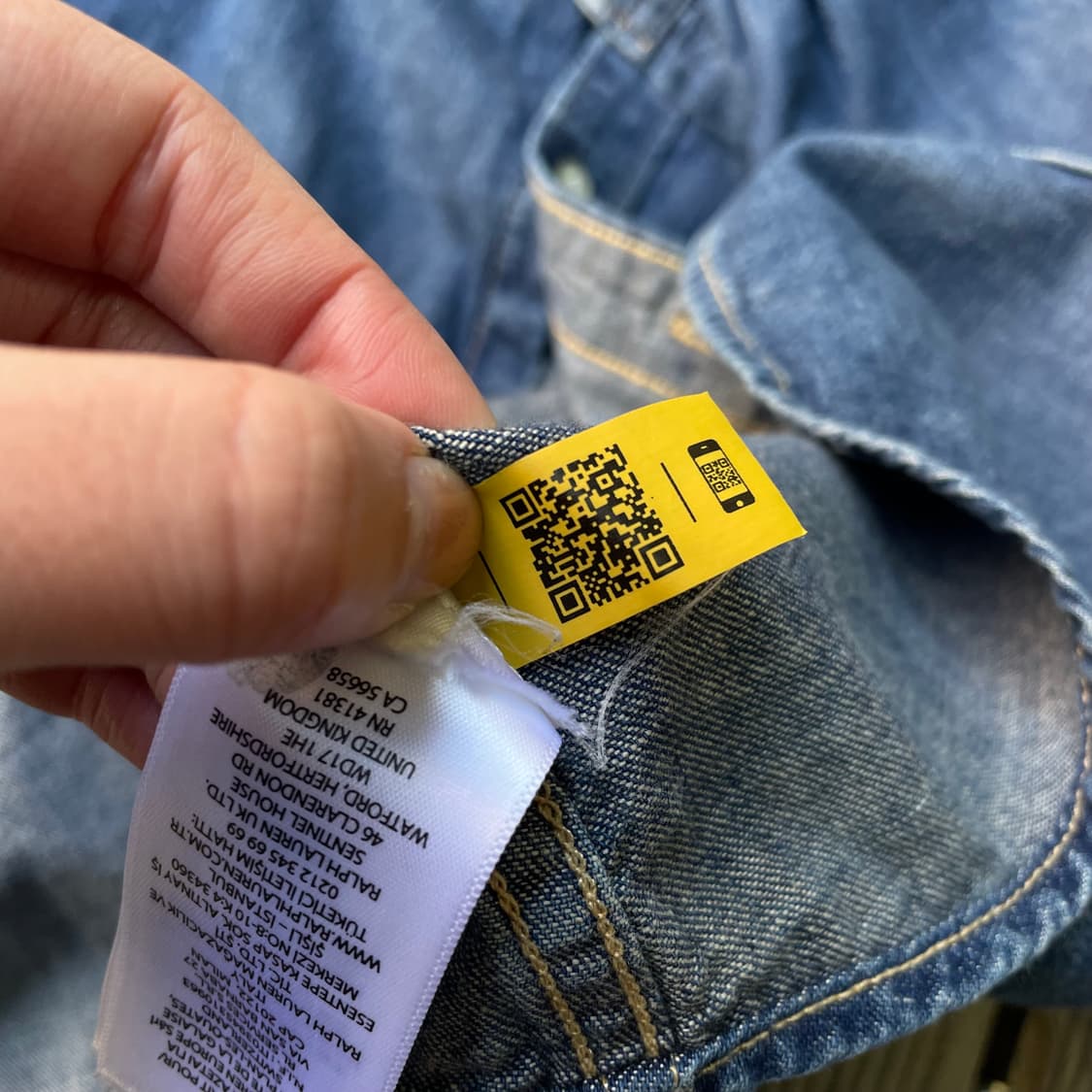 폴로 신형 인디고 데님 셔츠 상품이미지5