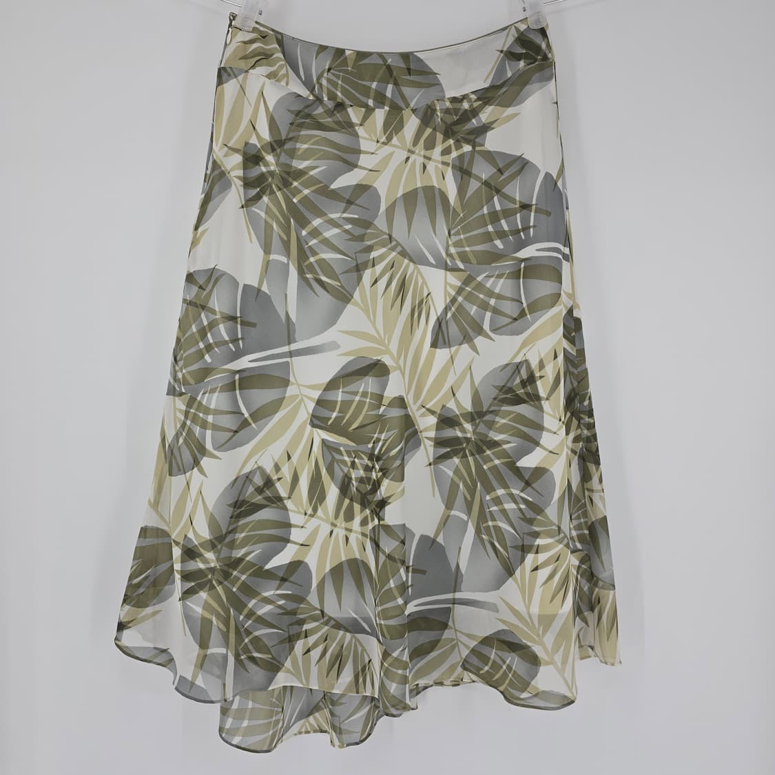 일본 빈티지 나뭇잎 패턴 롱 스커트 쉬폰 치마 28 상품이미지8