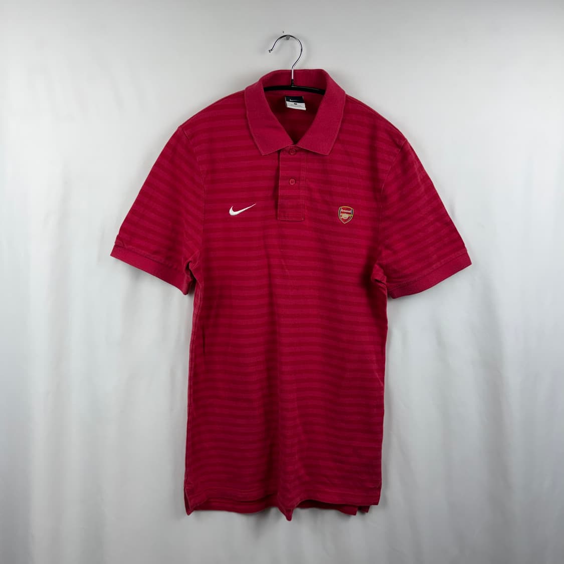 (S) 나이키 아스날 스트라이프 카라 티 레드 상품이미지2
