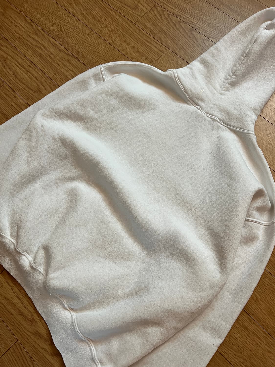 90s 러셀 빈티지 후드 화이트 XL 상품이미지5