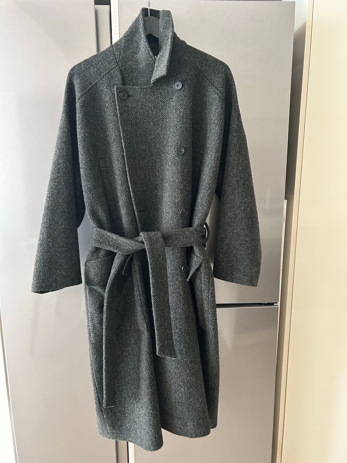 스튜디오톰보이 헤링본 더블 코트  상품이미지1