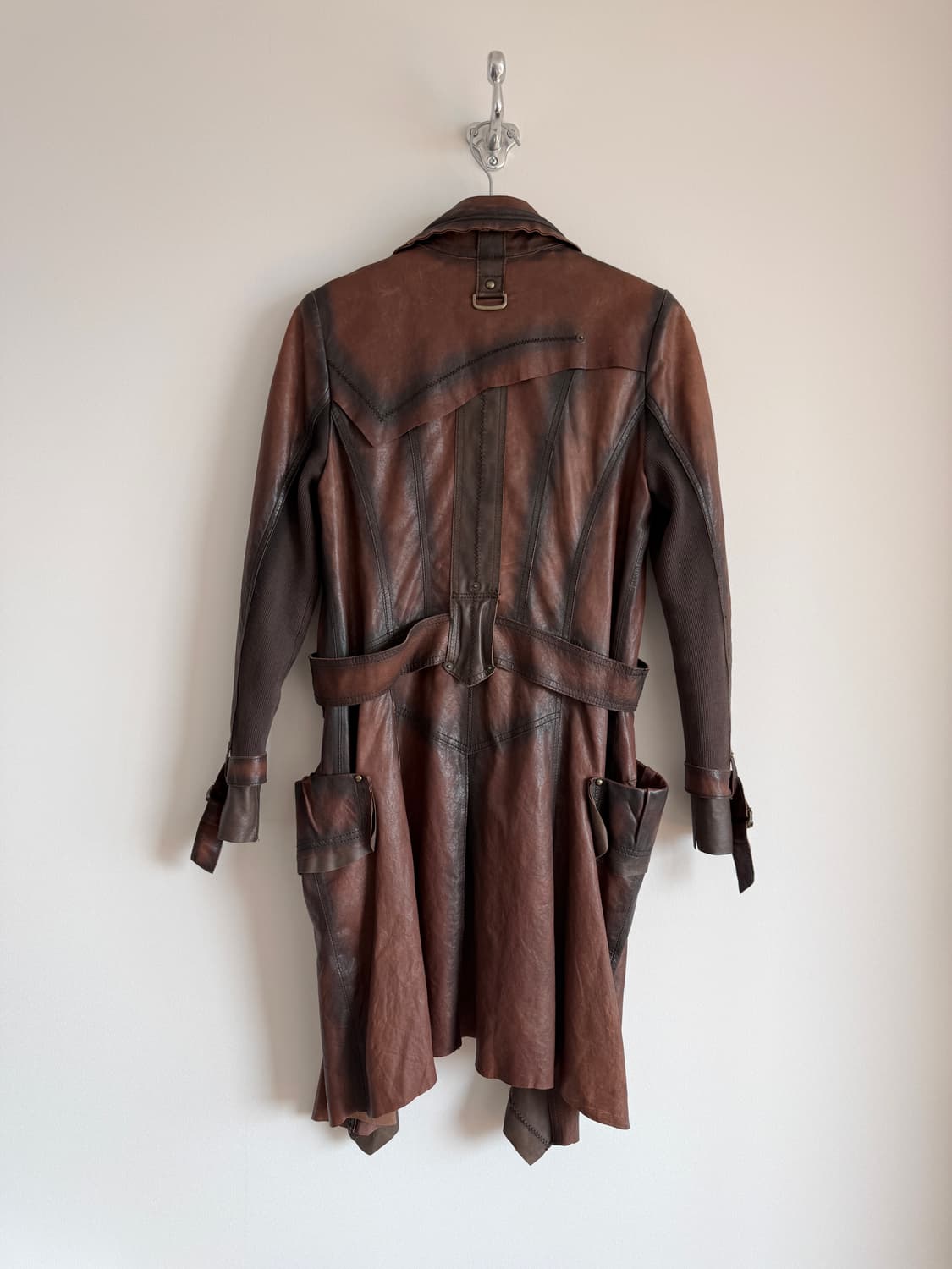 Pre owned 램스킨 레더 코트 상품이미지6