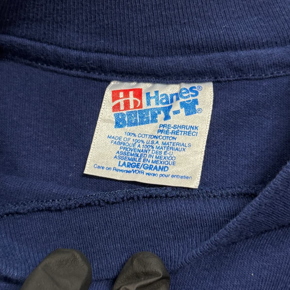 90s 헤인즈 나염 프린팅 싱글스티치 롱슬리브 상품이미지4