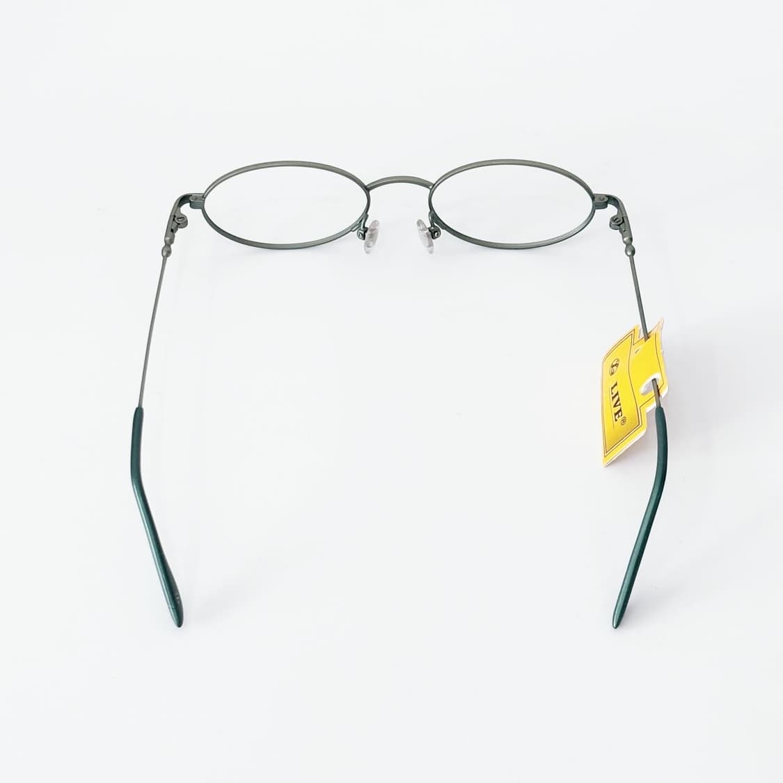 LIVE 그린 오벌 메탈 데드스탁 빈티지안경 상품이미지4