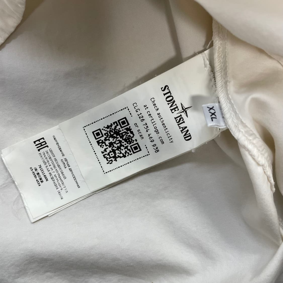 스톤아일랜드 올드 이펙트 오버셔츠 자켓 화이트 상품이미지4