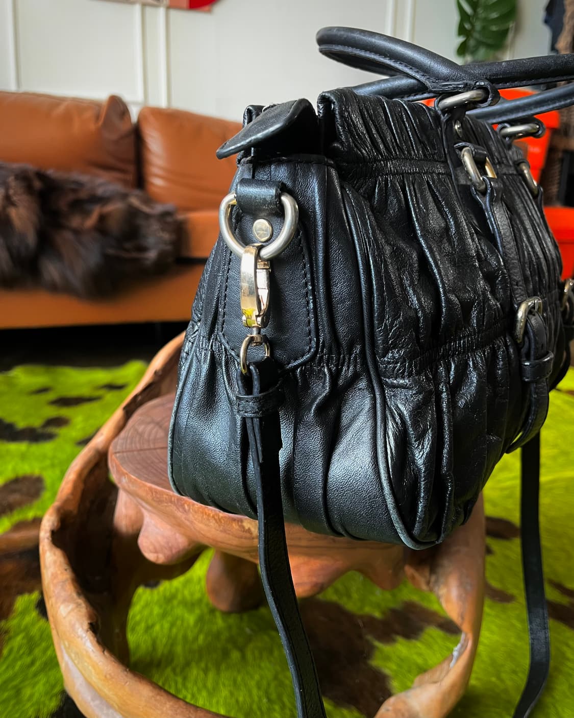 00s Old PRADA Archive Nappa Leather Bag 상품이미지7