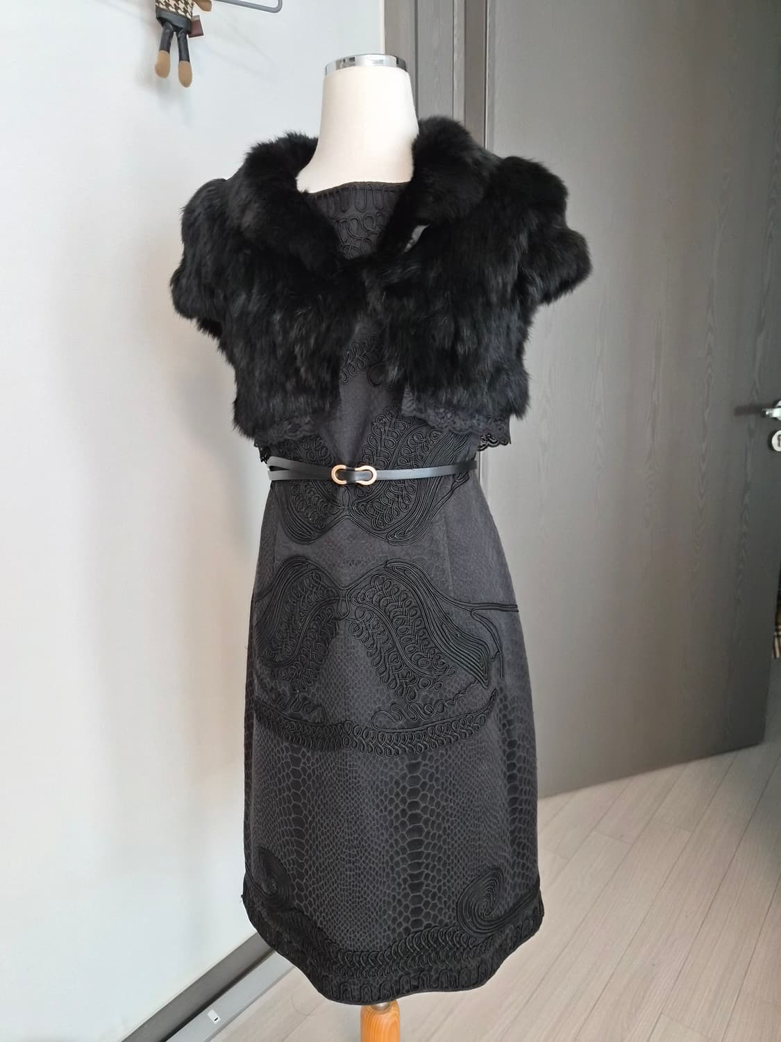 [디자이너 브랜드] WANG YU 입체 코딩 자수 럭셔리 원피스 상품이미지1