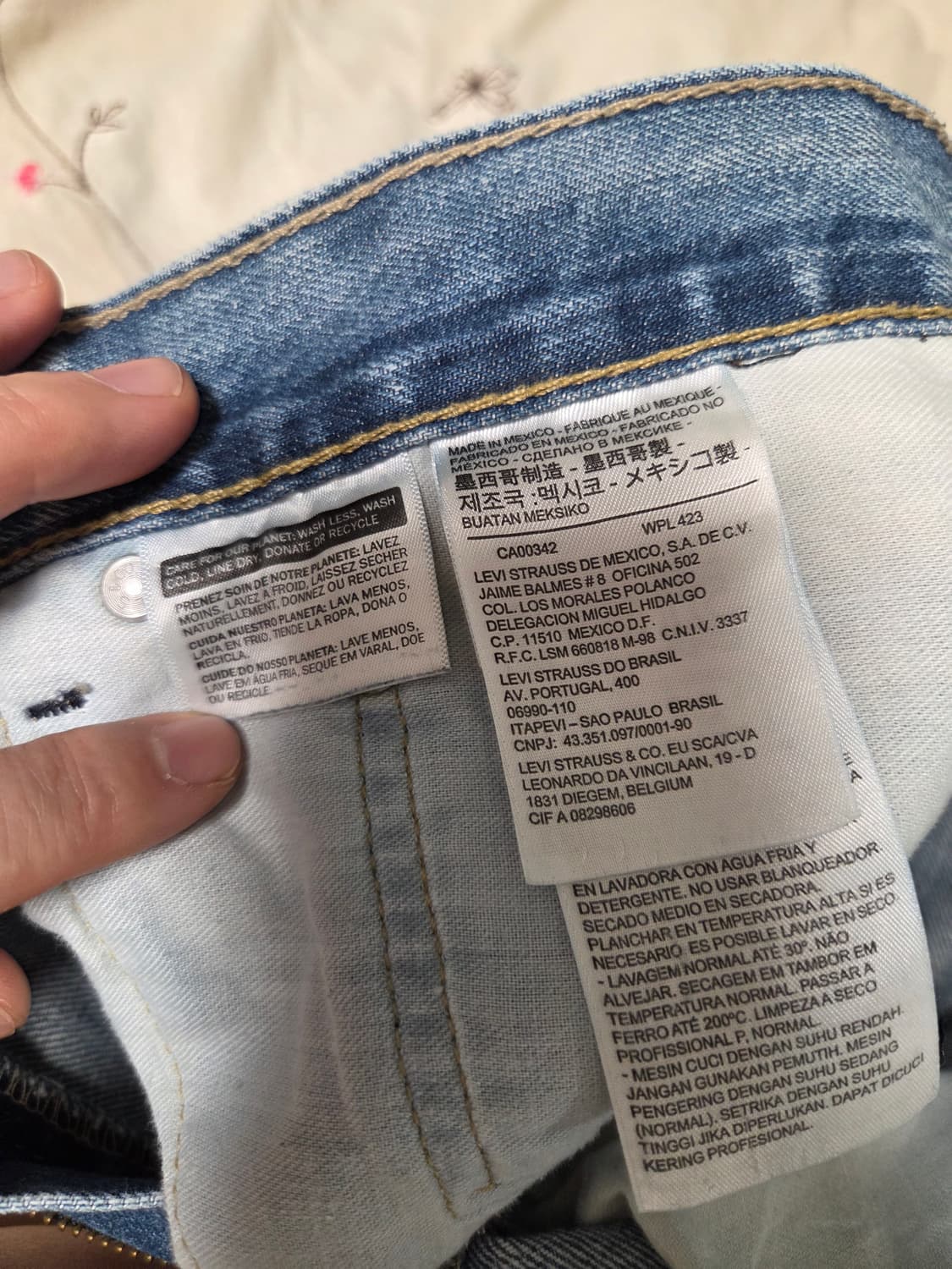 리바이스 505 데님 팬츠 34×30 상품이미지7