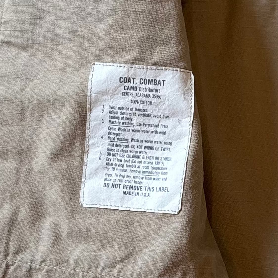 [S-R] US Army Khaki BDU Jacket 상품이미지8