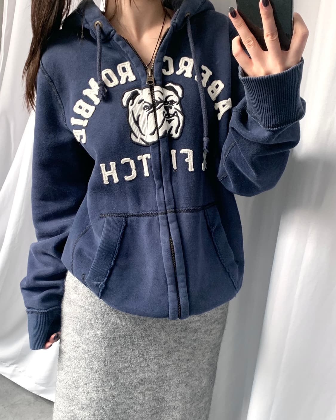 Abercrombie 아베크롬비 네이비컬러 후드집업 상품이미지8