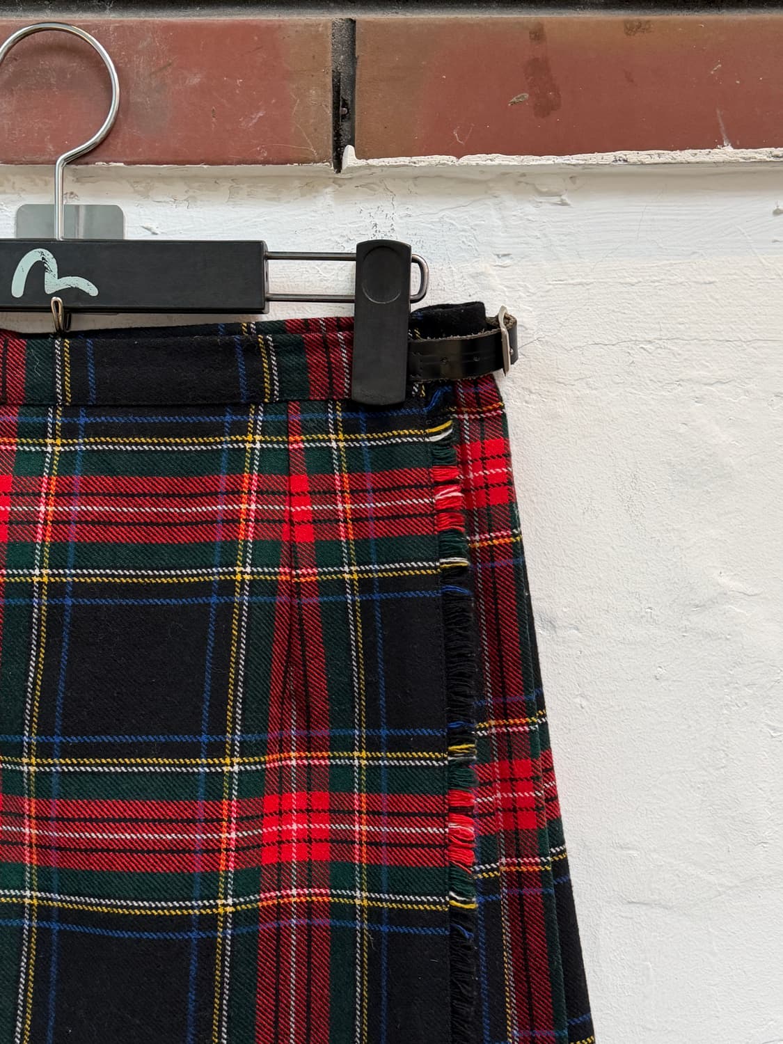 O NEIL OF DUBLIN 타탄 체크 킬트 플리츠 랩 스커트 36 상품이미지3