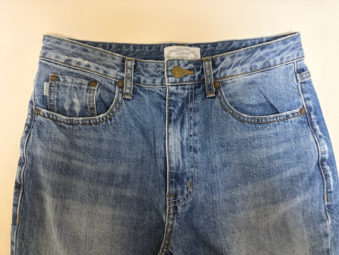 글로니 93 미드라이즈 루즈핏 진 블루 S사이즈 상품이미지5