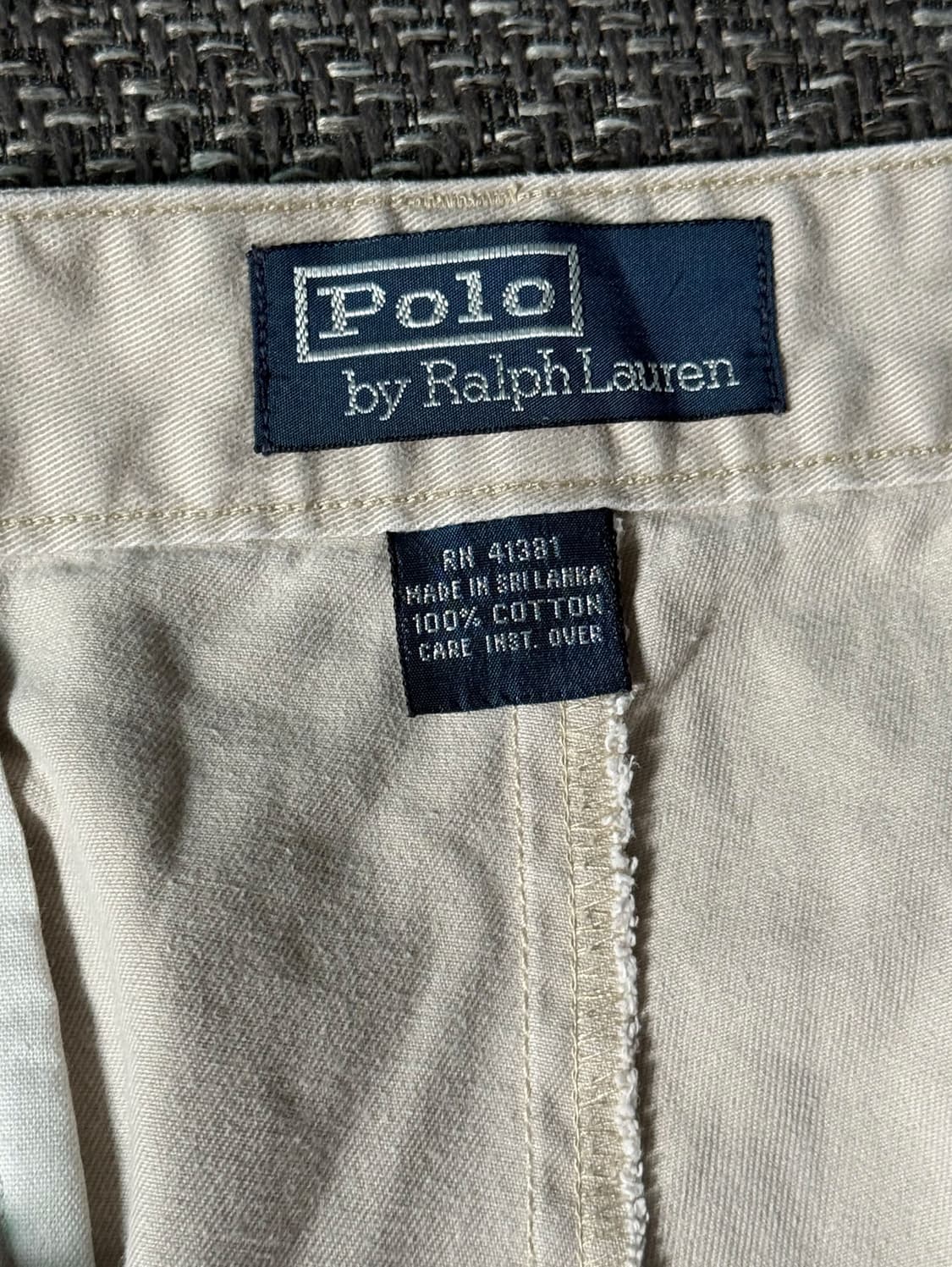 (33) 90s 폴로 랄프로렌 HAMMOND 더블 플리츠 치노팬츠 상품이미지4