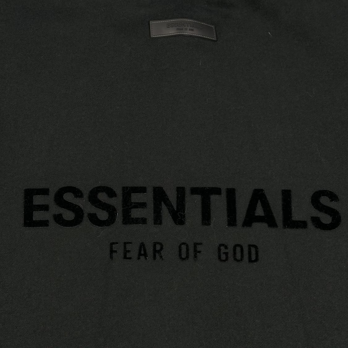 피오갓 에센셜 이니셜 로고 블랙 맨투맨 (실측 XXL) 상품이미지5