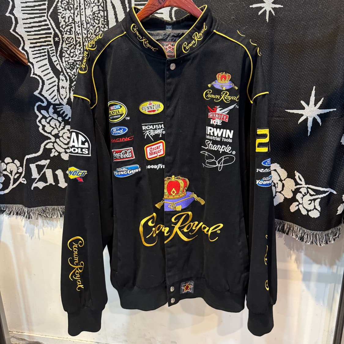 [NO.9] 빈티지 크라운 로얄 코튼 레이싱 자켓 상품이미지4