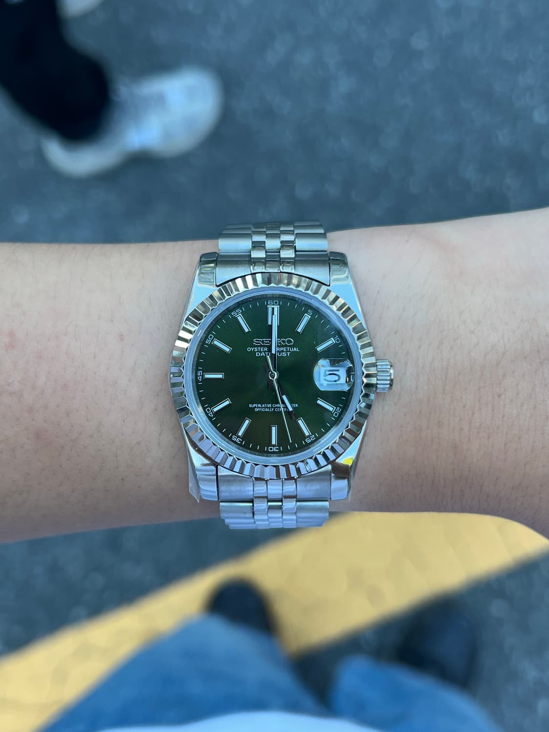 세이코 데이트저스트 녹판 커스텀 36 상품이미지7