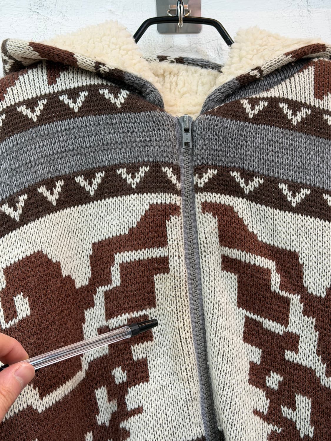 Kearney house 코위찬 후리스 후드 집업 L 상품이미지6