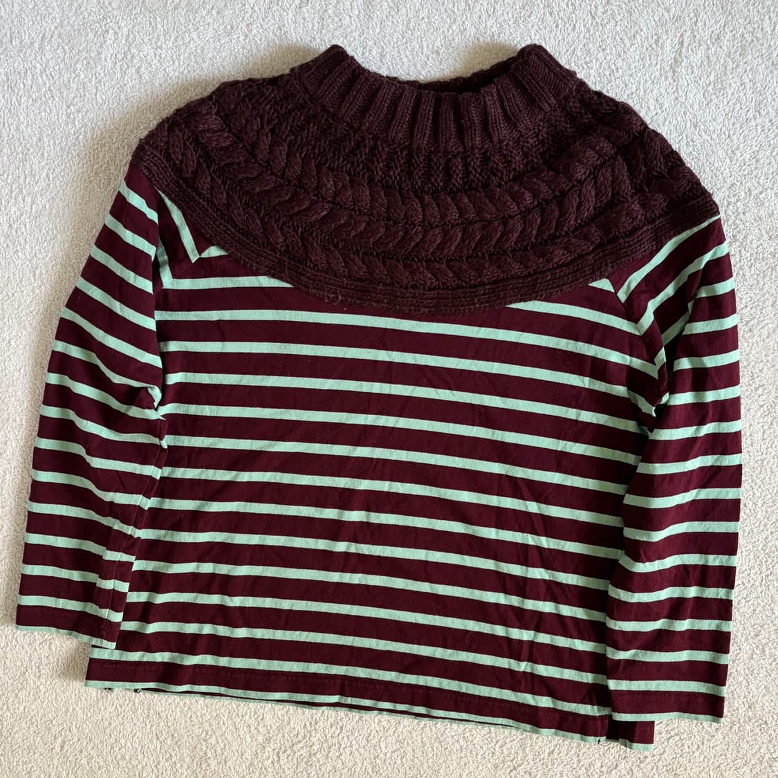 일본빈티지 titicaca 민트초코 니트포인트 탑 상품이미지1