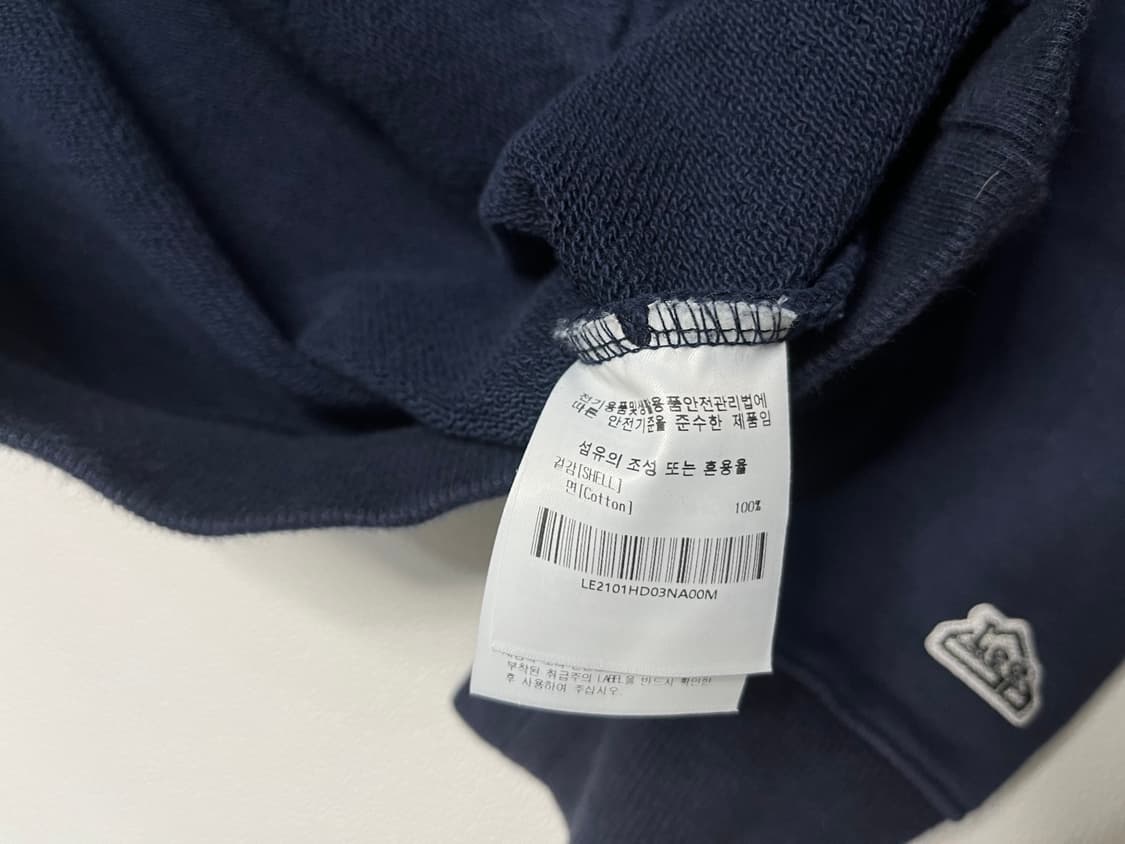 Lee 빈티지 로고 네이비 후드티 상품이미지5