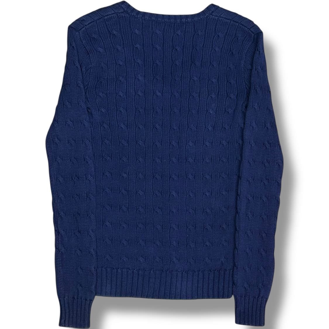 Polo Ralph Lauren 네이비 브이넥 케이블 코튼 니트 상품이미지2