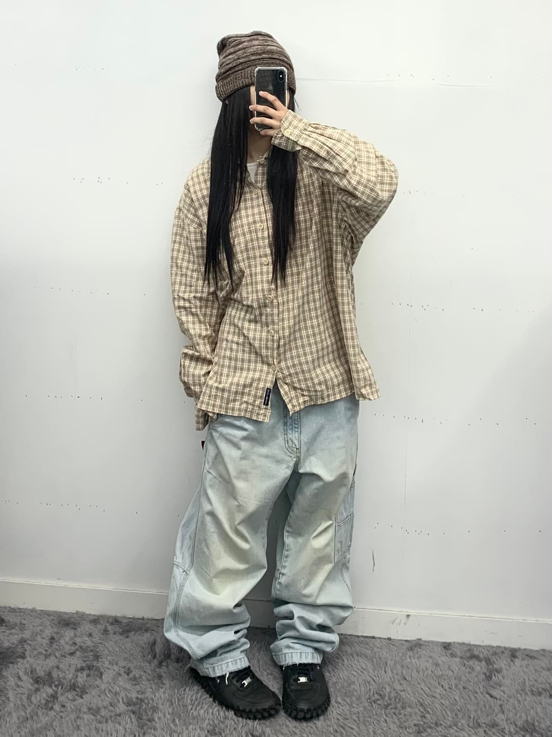 아베크롬비 오버핏 체크 셔츠 상품이미지2