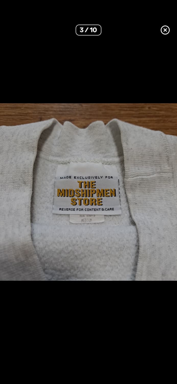 재판매입니다. 90s 미군 미해군사관학교 navy 스웻 상품이미지3