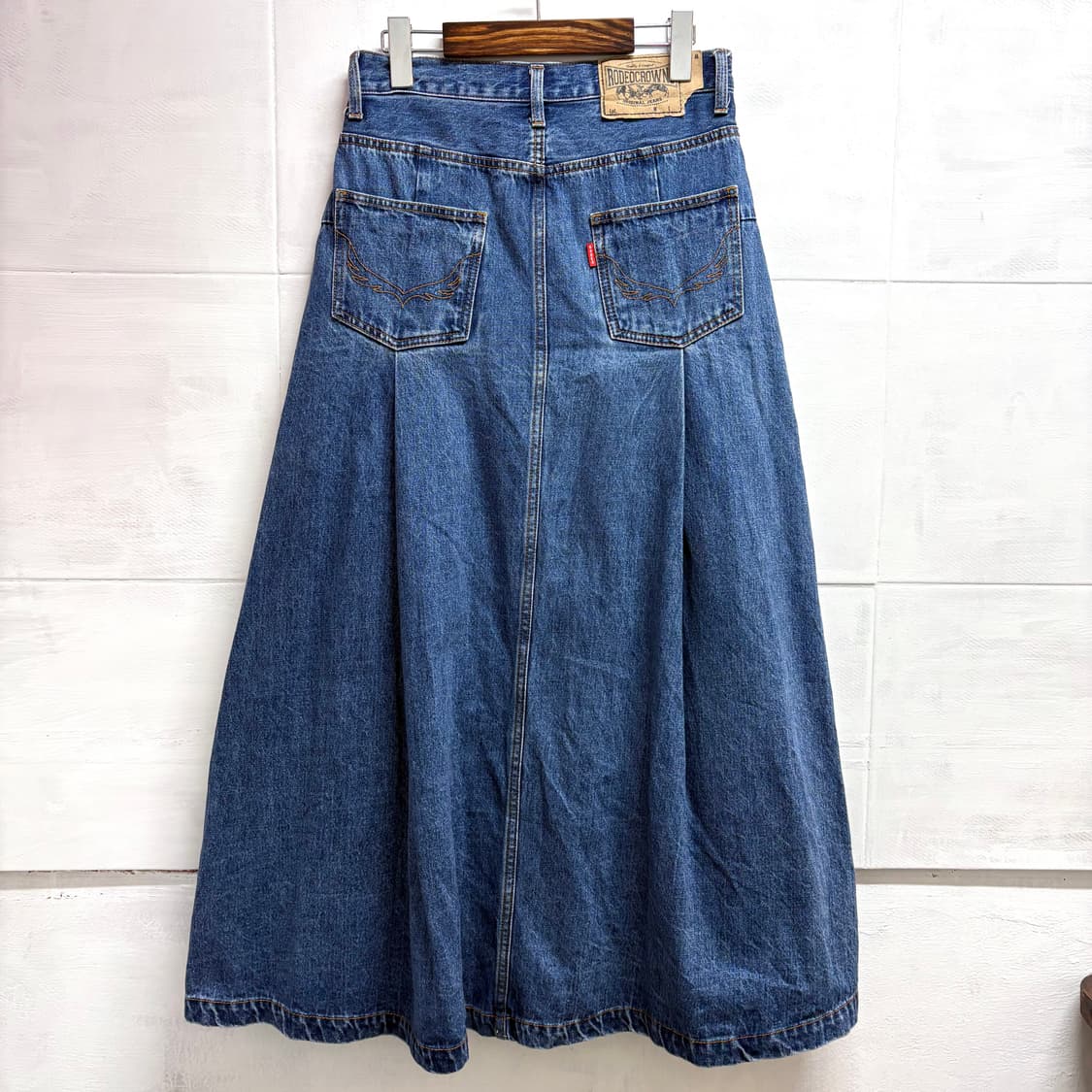 RODEO CROWNS 로데오 크라운드 웨스턴 롱 데님 스커트  상품이미지2