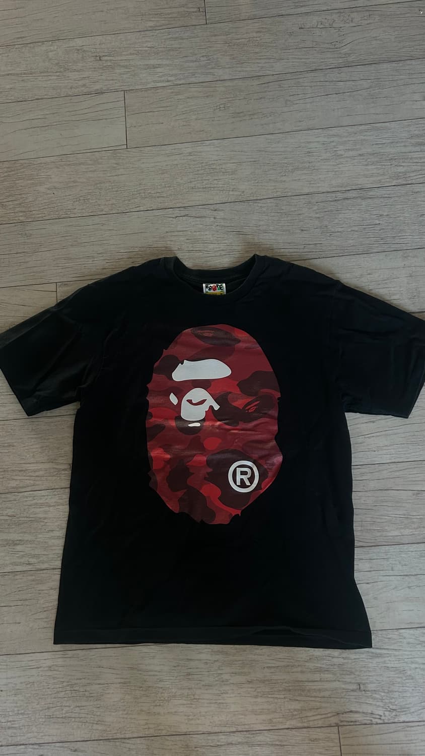 베이프 컬러 카모 빅 헤드 레드 상품이미지3