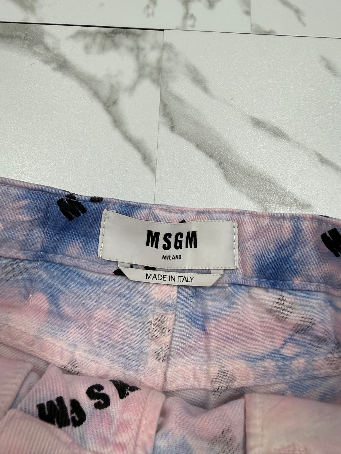 MSGM 로고 프린팅 타이다이 팬츠 상품이미지3