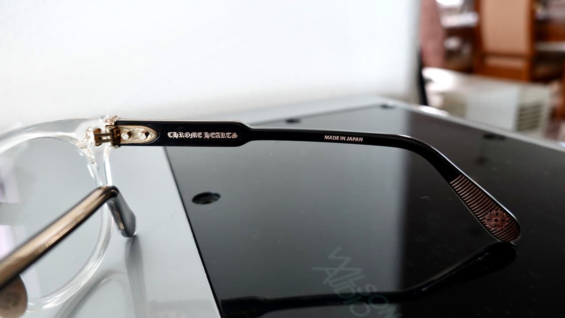 크롬하츠 딩가롱링롱2 크리스탈 블랙/골드 안경 상품이미지9