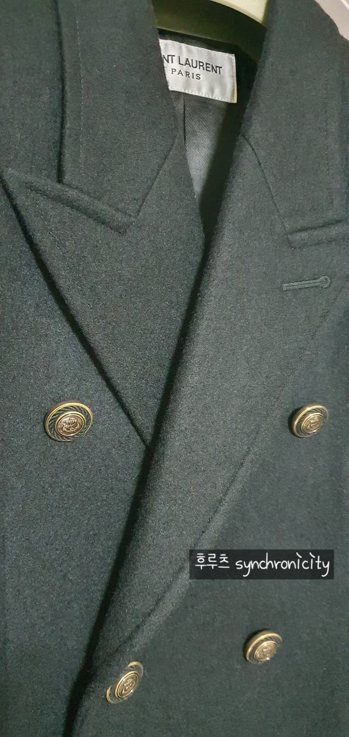 생로랑 오피서 더블 코트 48 상품이미지8