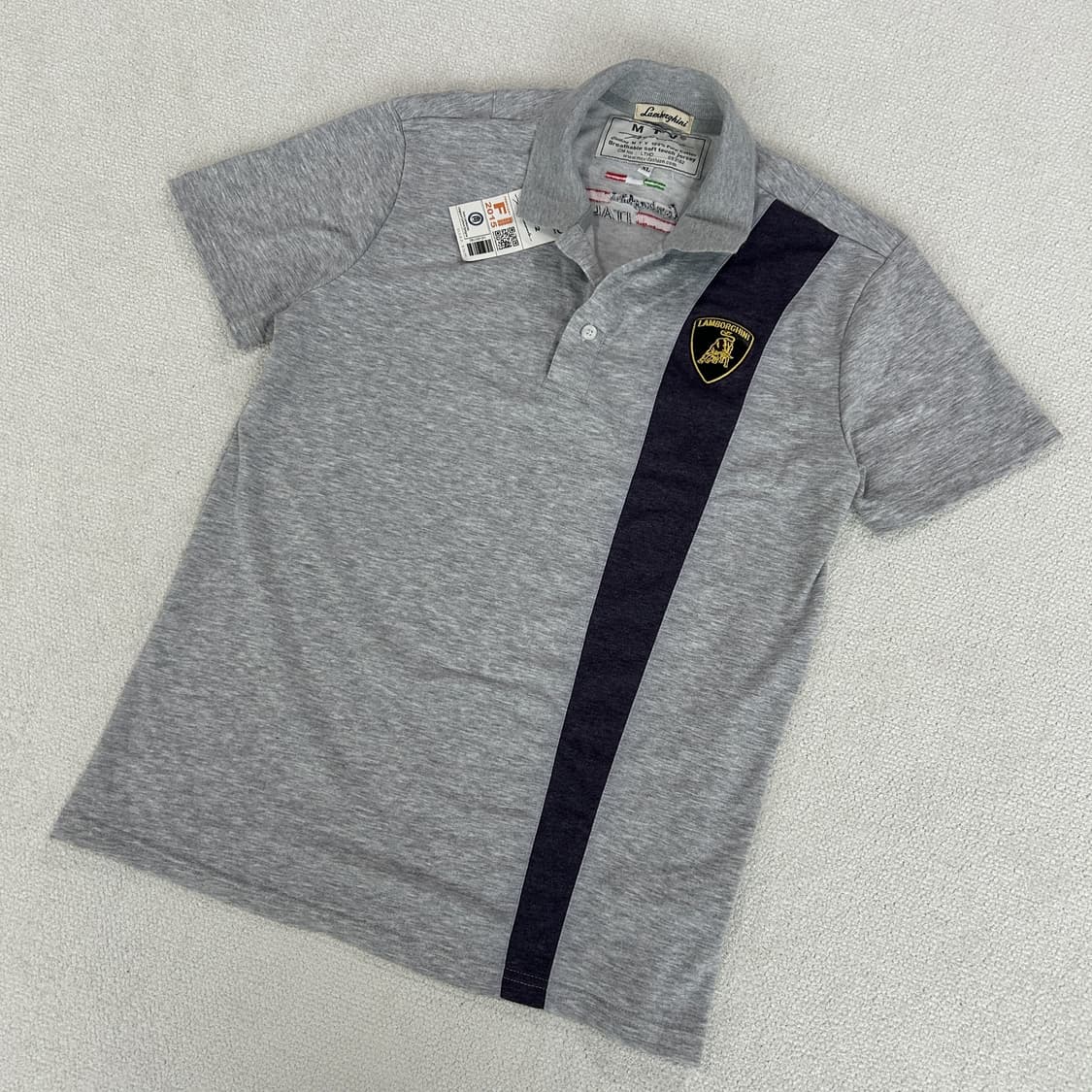 람보르기니 그레이 반팔 폴로티 m 상품이미지1