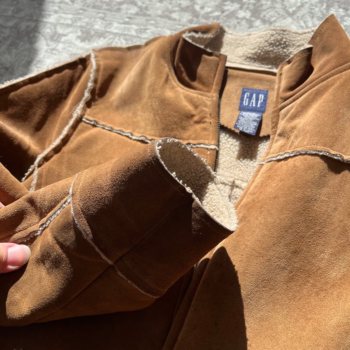 올드갭 리얼 스웨이드 시어링 자켓 상품이미지9