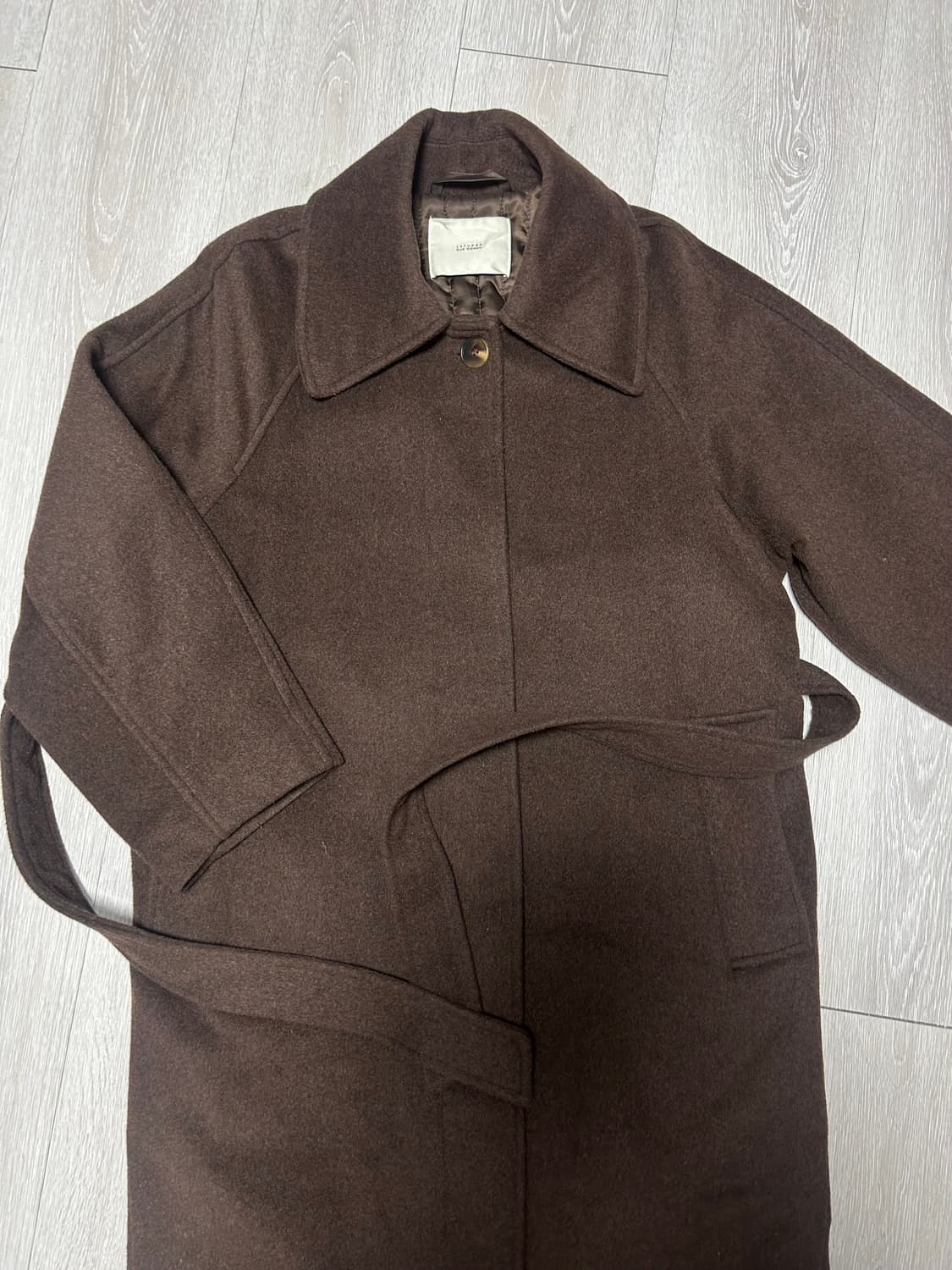 라퍼지포우먼 울리치 트렌치 맥코트 딥브라운 상품이미지5