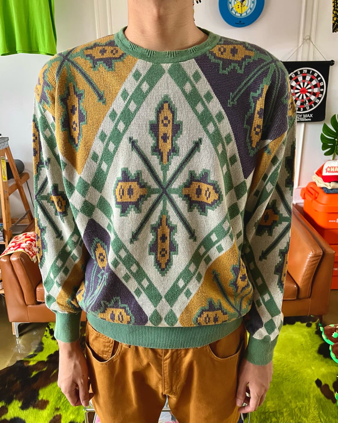 DEMAIN CLAIR Antique Old Knit Sweater 상품이미지2