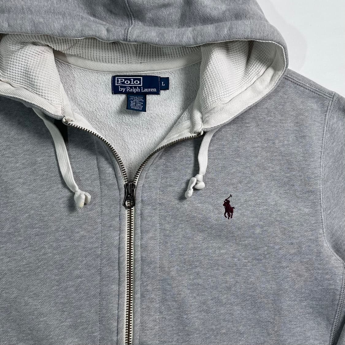 폴로 랄프로렌 그레이 후드집업 상품이미지2