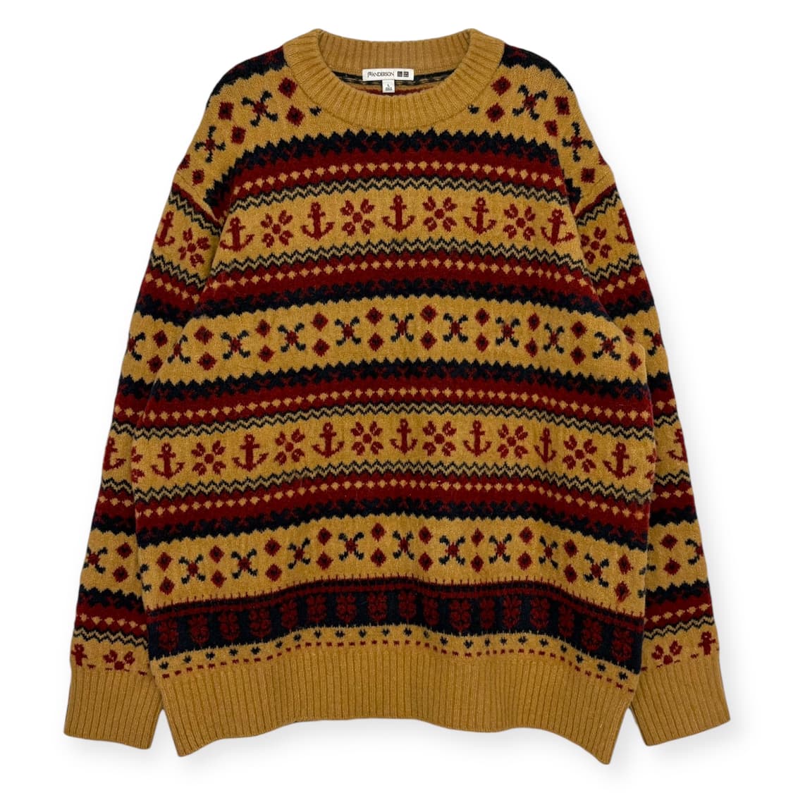 유니클로 jw앤더슨 노르딕 패턴 니트 티셔츠 상품이미지1