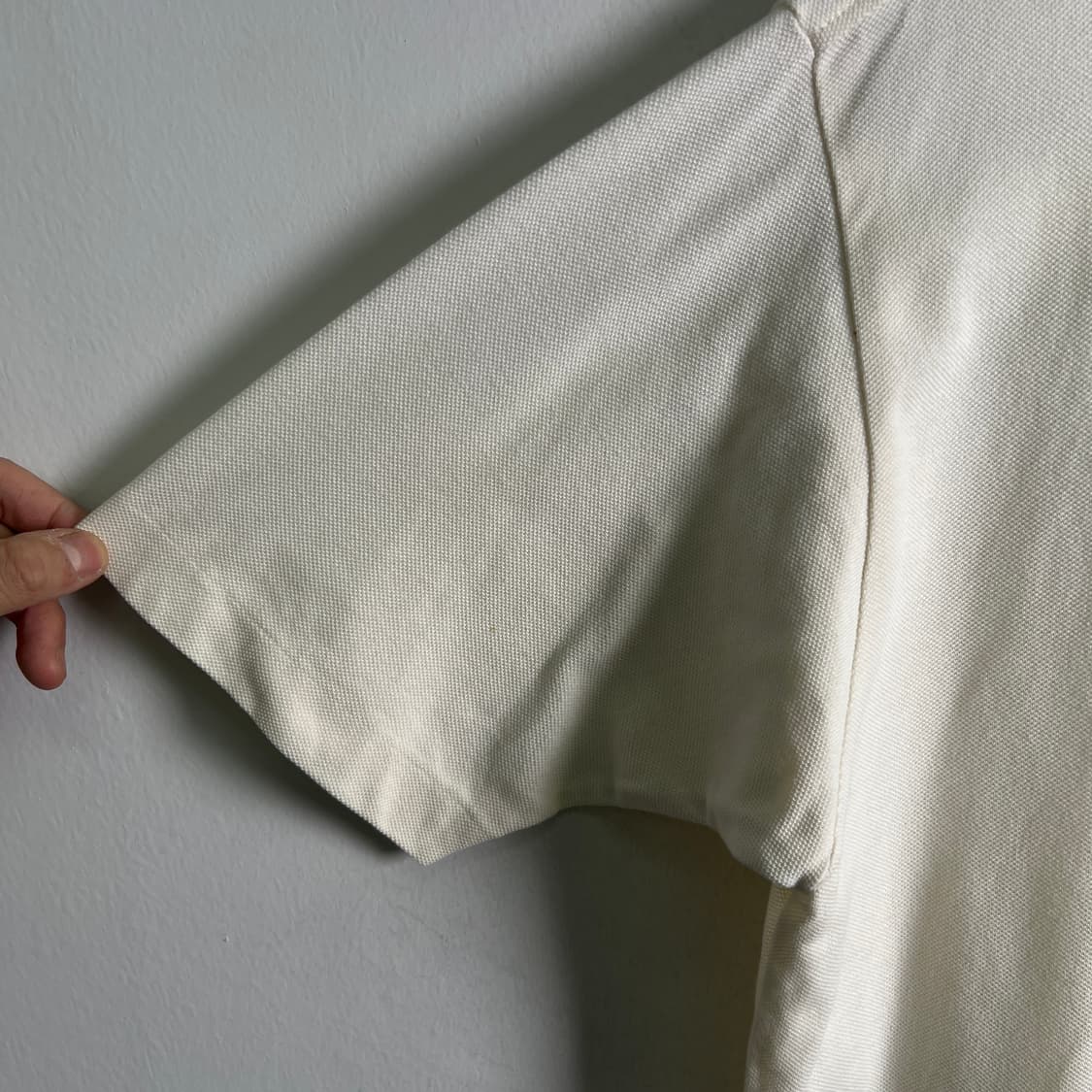 버버리 빈티지 크림 노바 체크 반팔 폴로 셔츠 M 상품이미지6