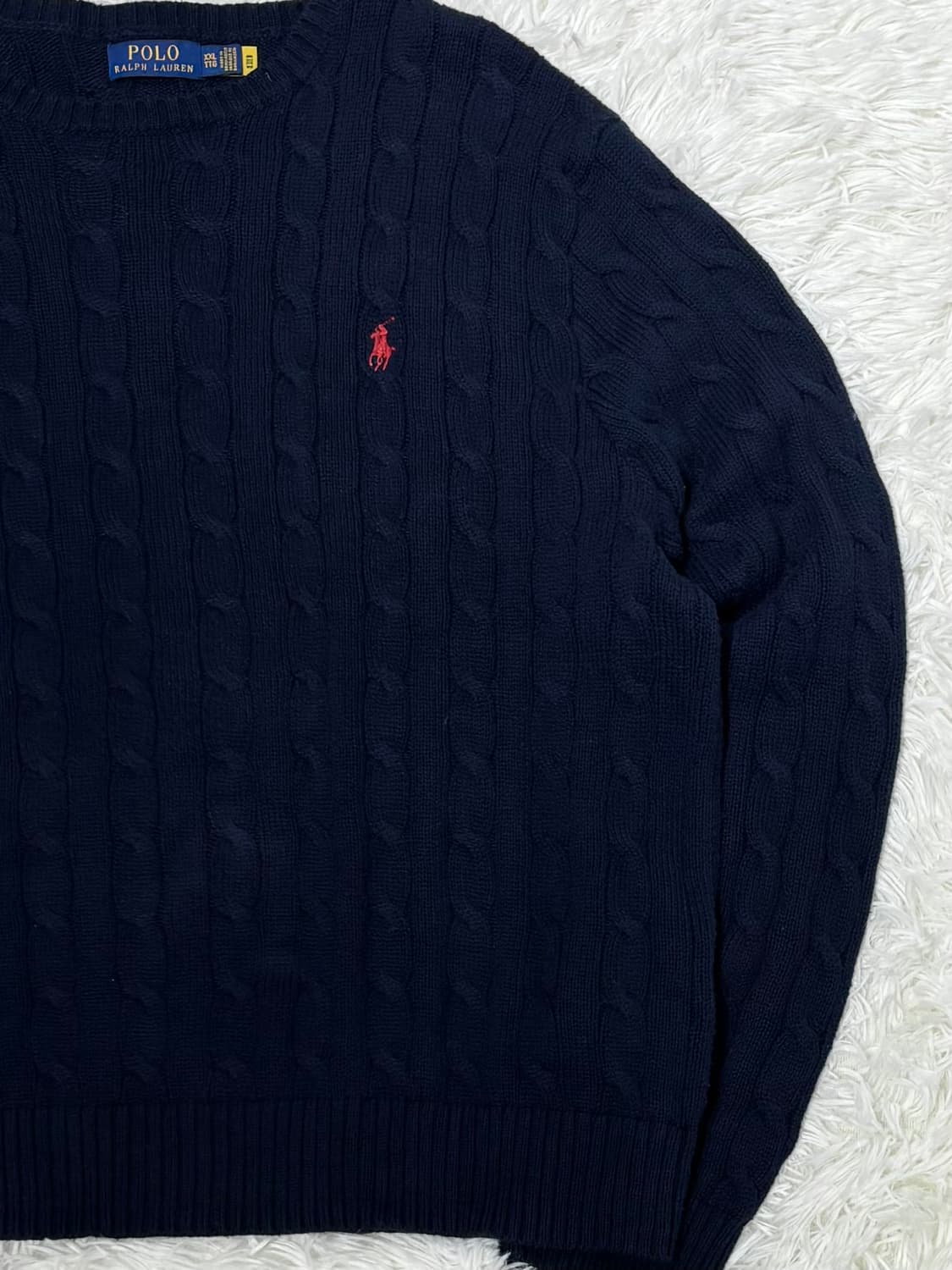 폴로랄프로렌 네이비 포니 케이블 니트 상품이미지5