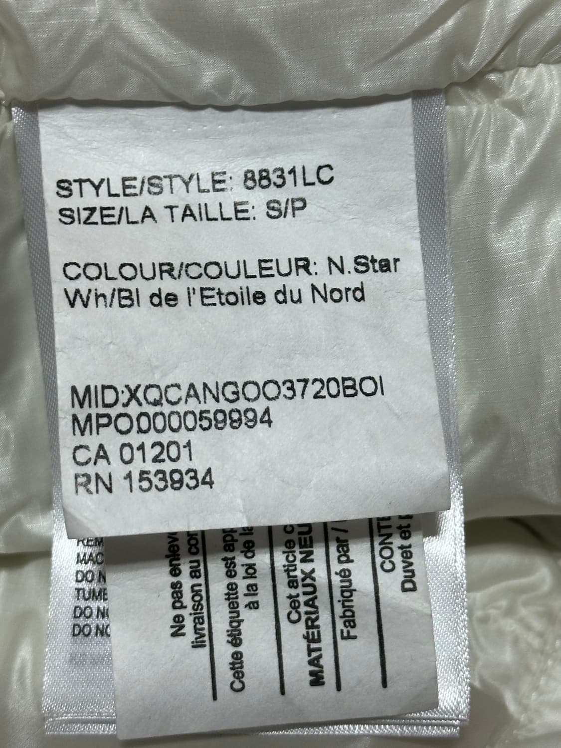 캐나다구스 x 엔젤 첸 크롭 패딩 상품이미지8