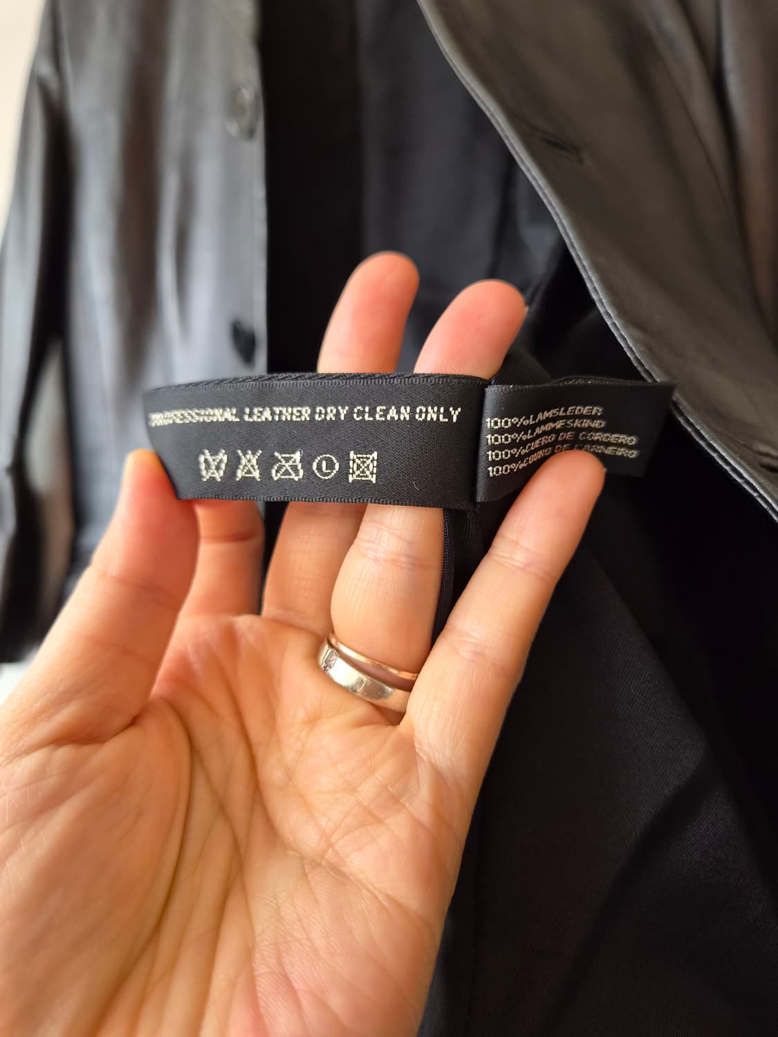 랄프로렌 여성 양가죽블랙7부자켓 상품이미지7