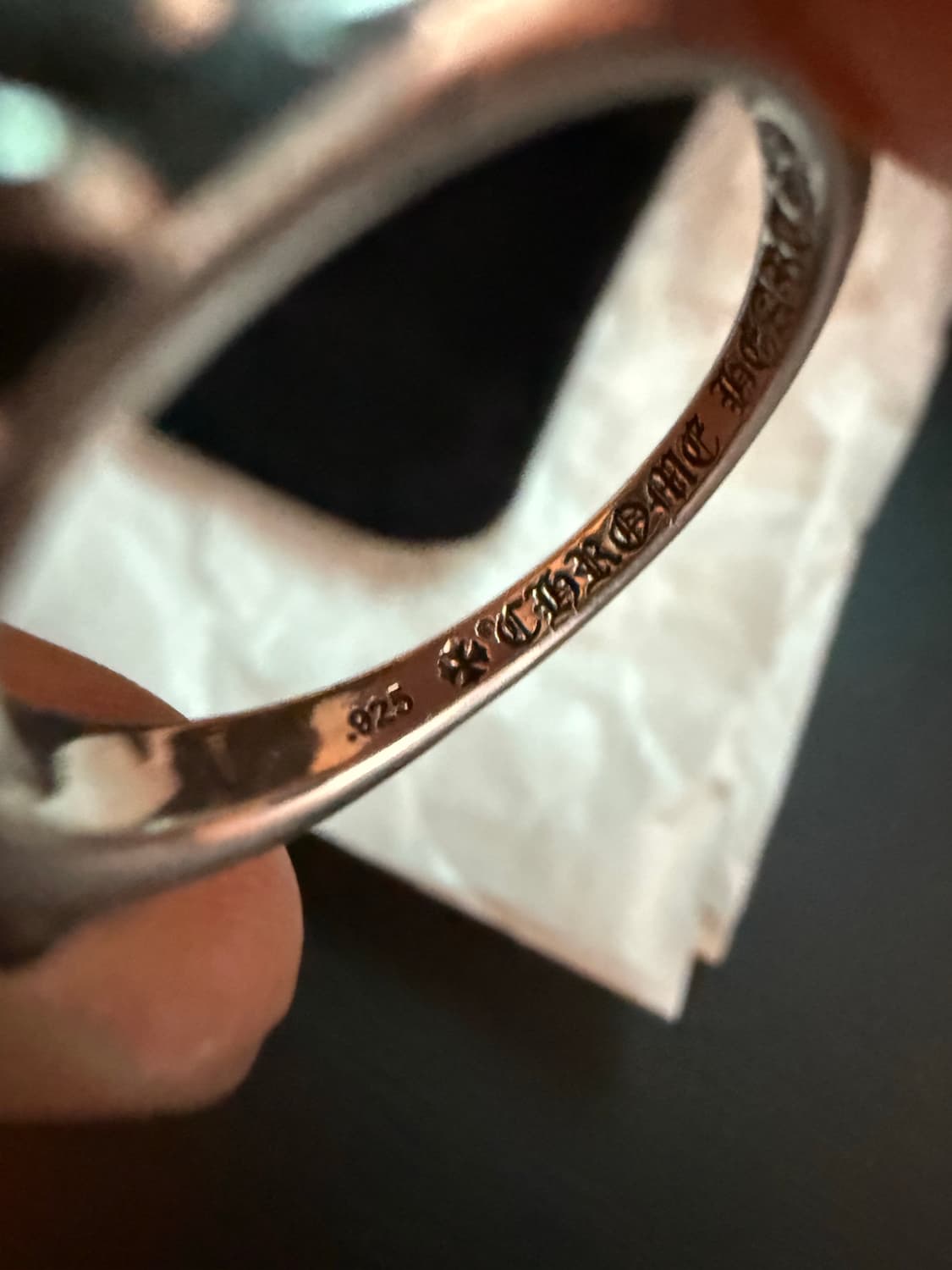 크롬하츠 베이비 플로랄 링 US 8.5 상품이미지4