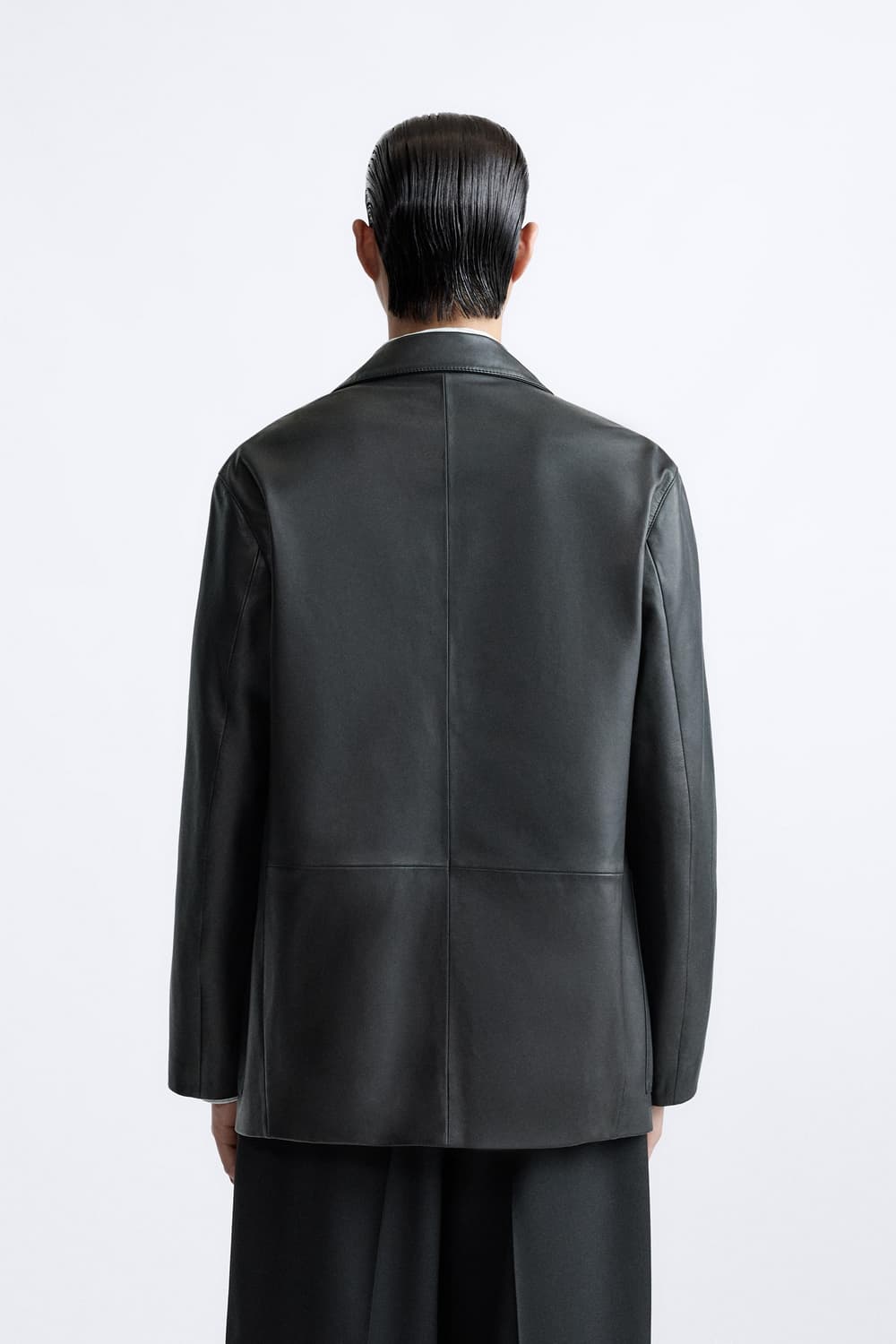 Zara studio nicholson 레더 블레이저 상품이미지3
